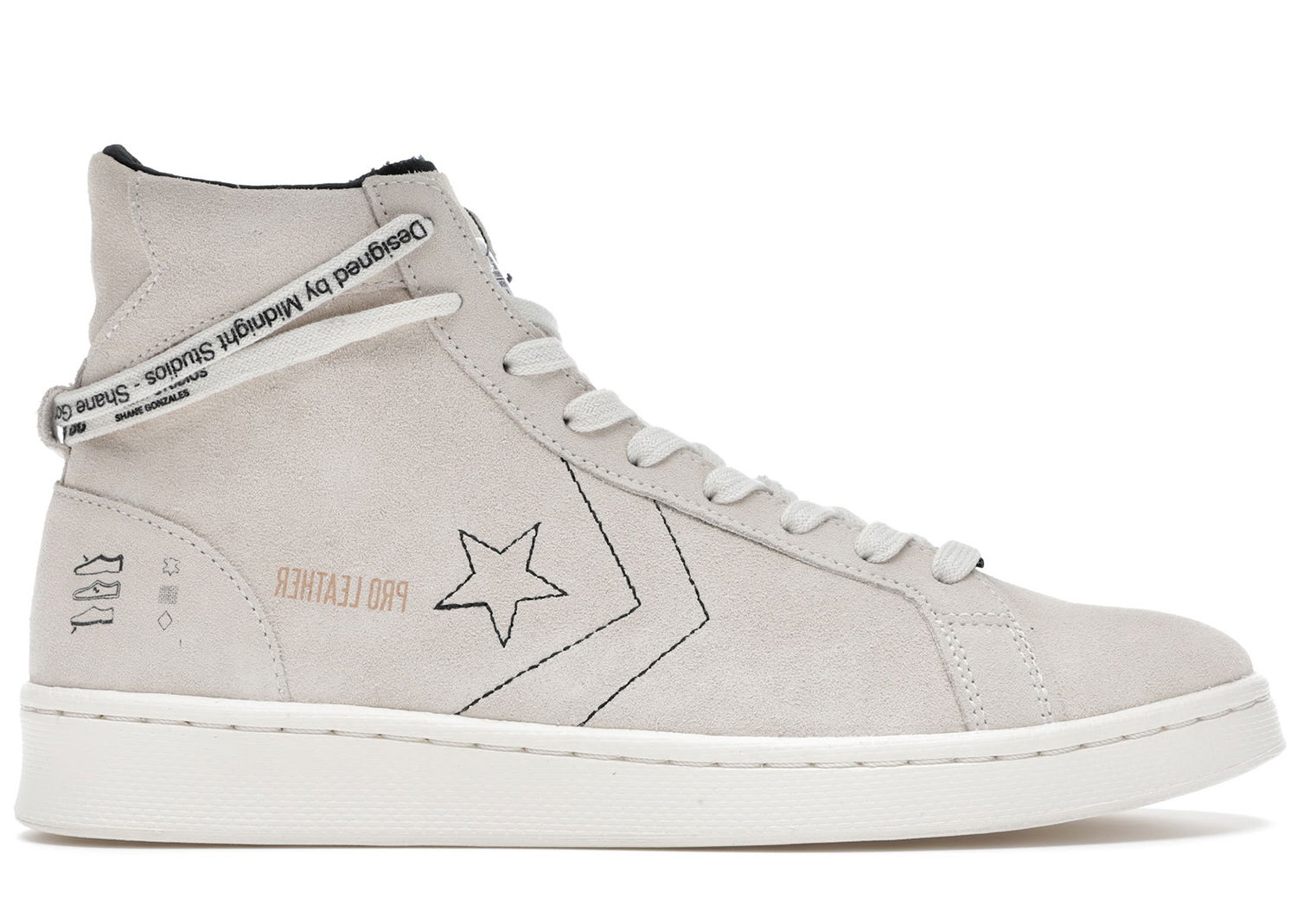 Sneakers og sko Converse Pro Leather High Midnight Studios Off-White Grå | 165630C, 0