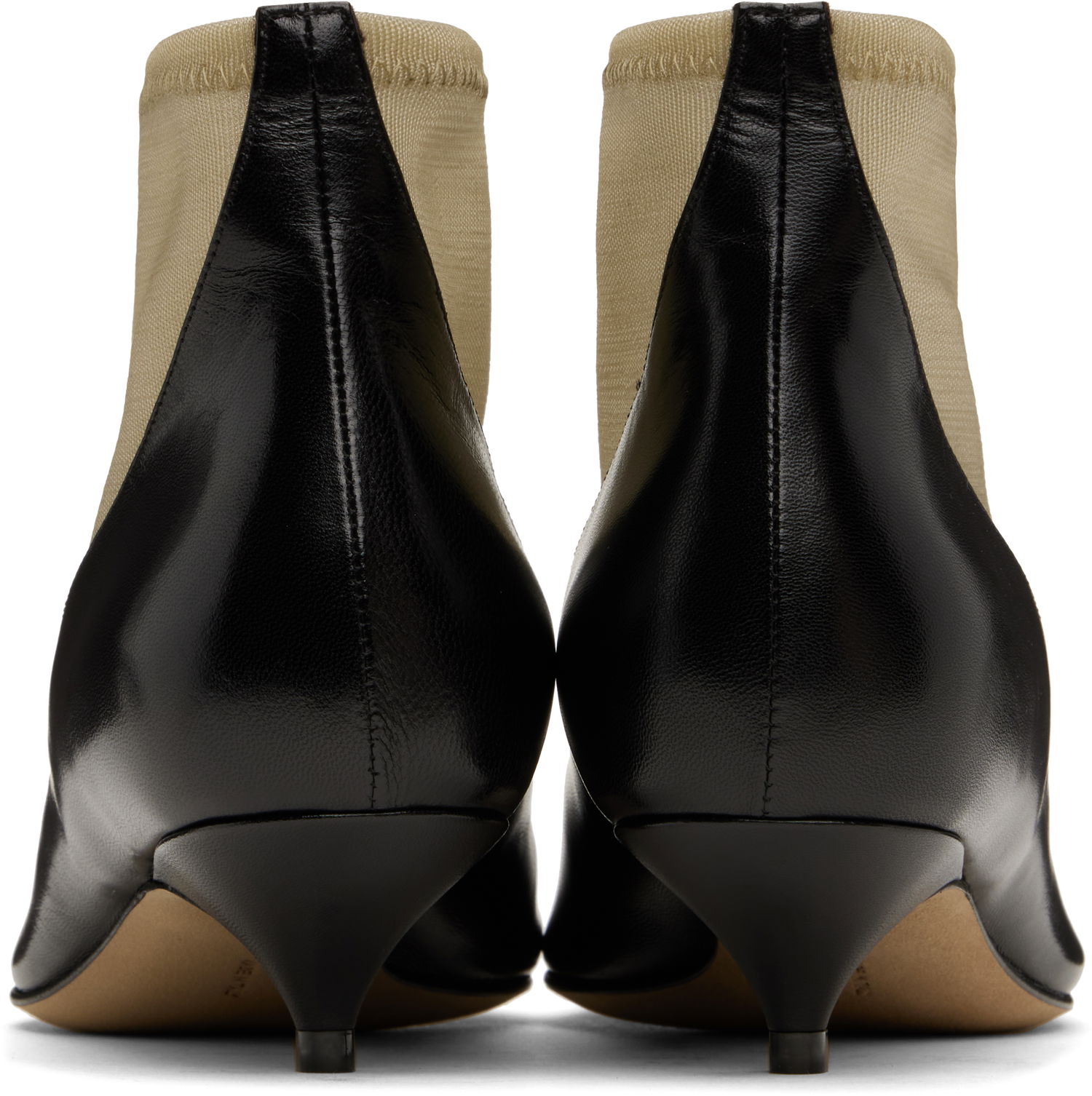 Tøj The Row The Row Mesh Kitten Heel Ankle Boots Sort | F1581-SL1W20, 1