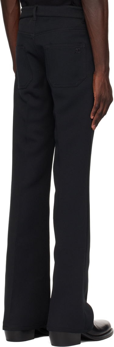 Bukser Courrèges Signature 70's Bootcut Trousers Sort | VESCPA021PL0007, 2