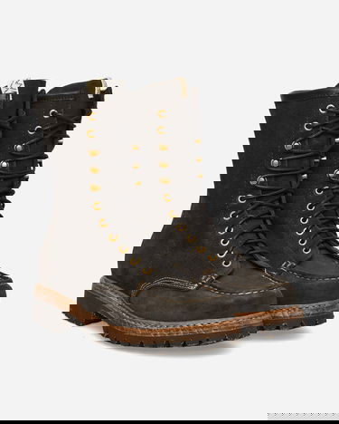 Sneakers og sko visvim Scout Moc Folk Lace-Up Boots Sort | 0125202002011 1, 2