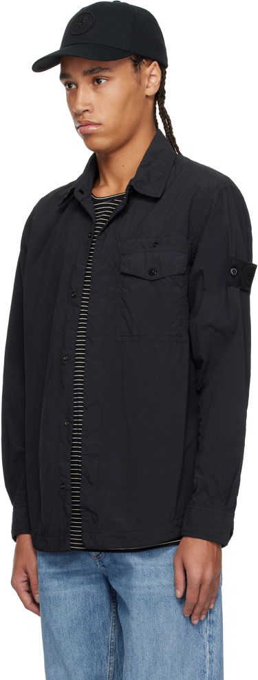 Skjorte Stone Island Stone Island Nylon Overshirt Sort | K1S15 1100003 S00F6, 3
