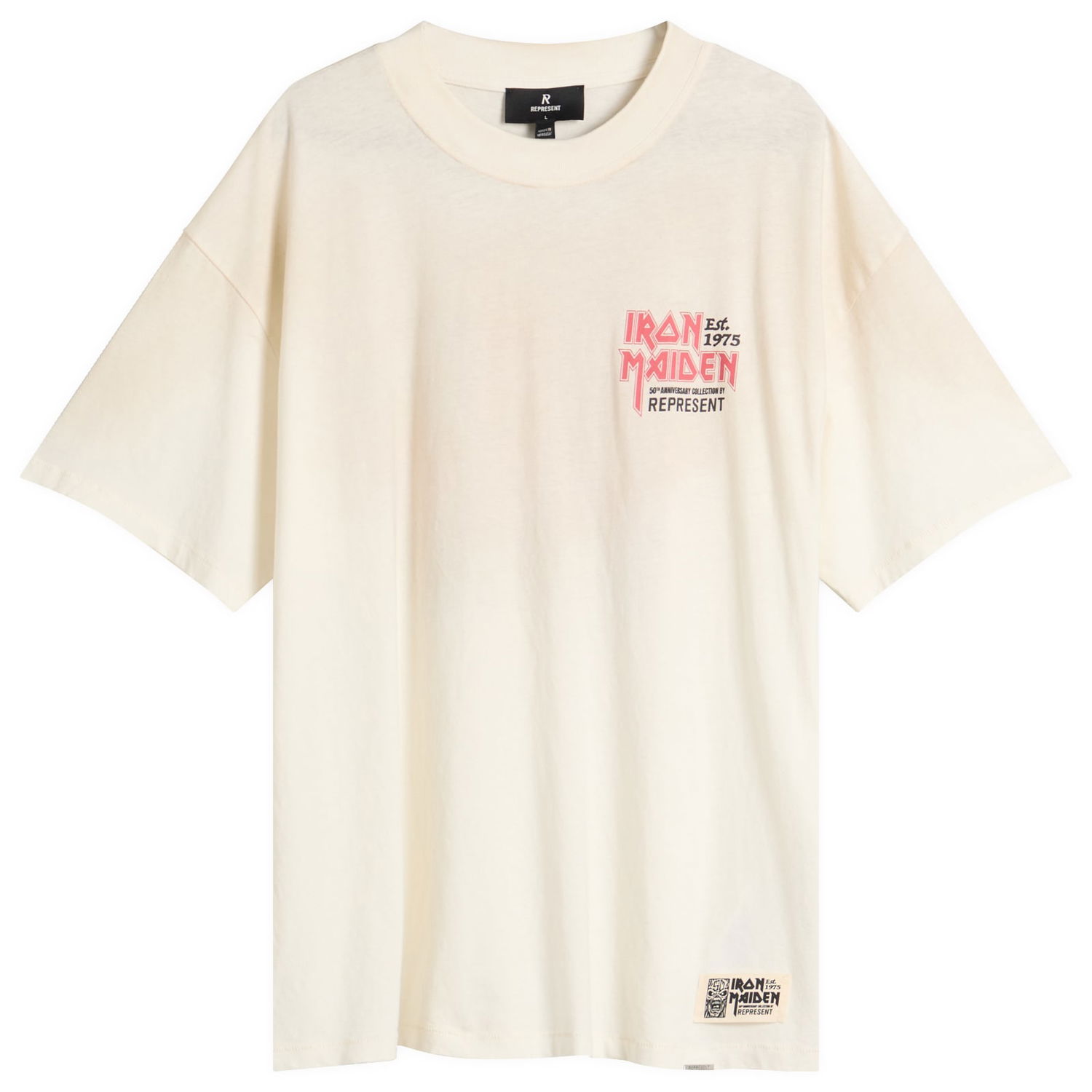 T-shirt Represent Clo Iron Maiden Anniversary T-Shirt Hvid | MLM100579-26, 1