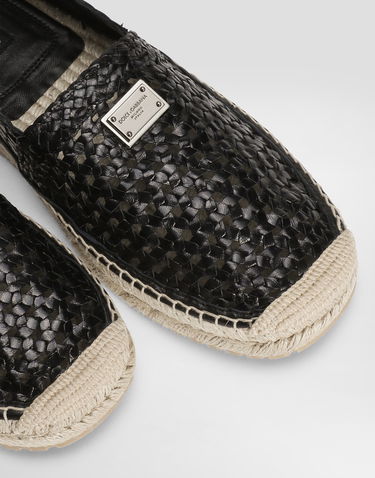 Tilbehør Dolce & Gabbana Dolce & Gabbana Calfskin Espadrilles Sort | A50665A9T5680999, 3