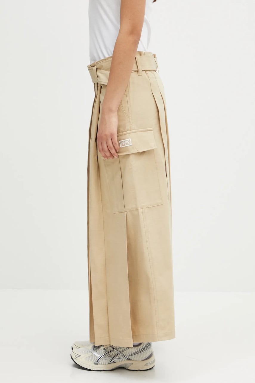 Nederdel KENZO Kenzo Maxi Pleated Skirt Beige | FF52JU3039DL.11, 1