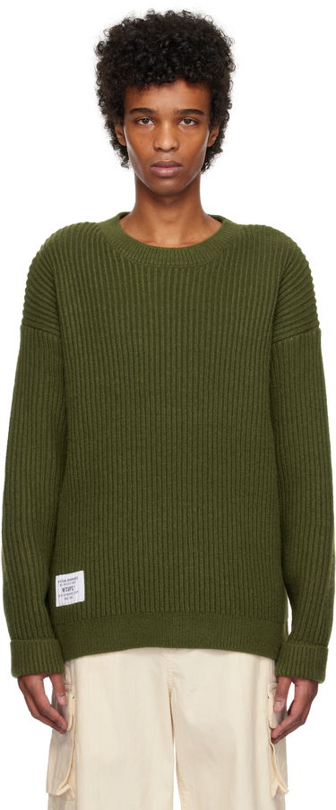 Sweater WTAPS WTAPS Deck Knit Sweater Grøn | 242MADT-KNM06, 0