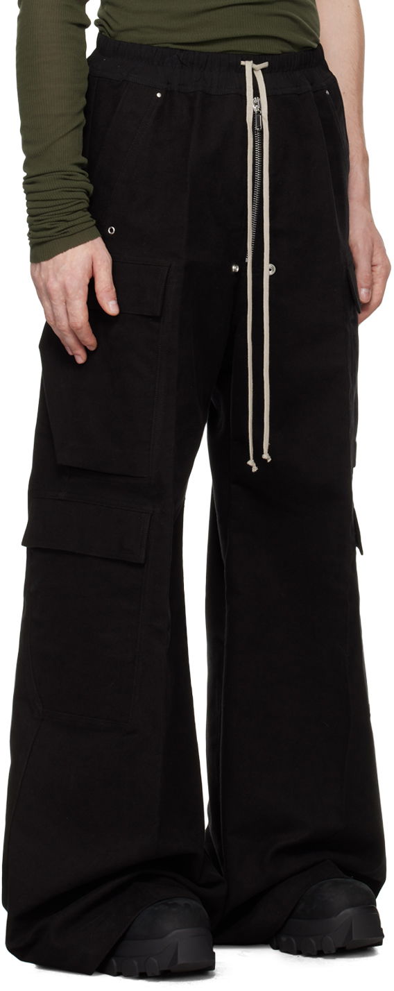 Cargo bukser Rick Owens Rick Owens Porterville Cargobelas Cargo Pants Sort | RU02D6339 TB, 1