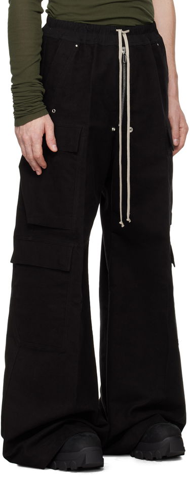 Cargo bukser Rick Owens Rick Owens Porterville Cargobelas Cargo Pants Sort | RU02D6339 TB, 1