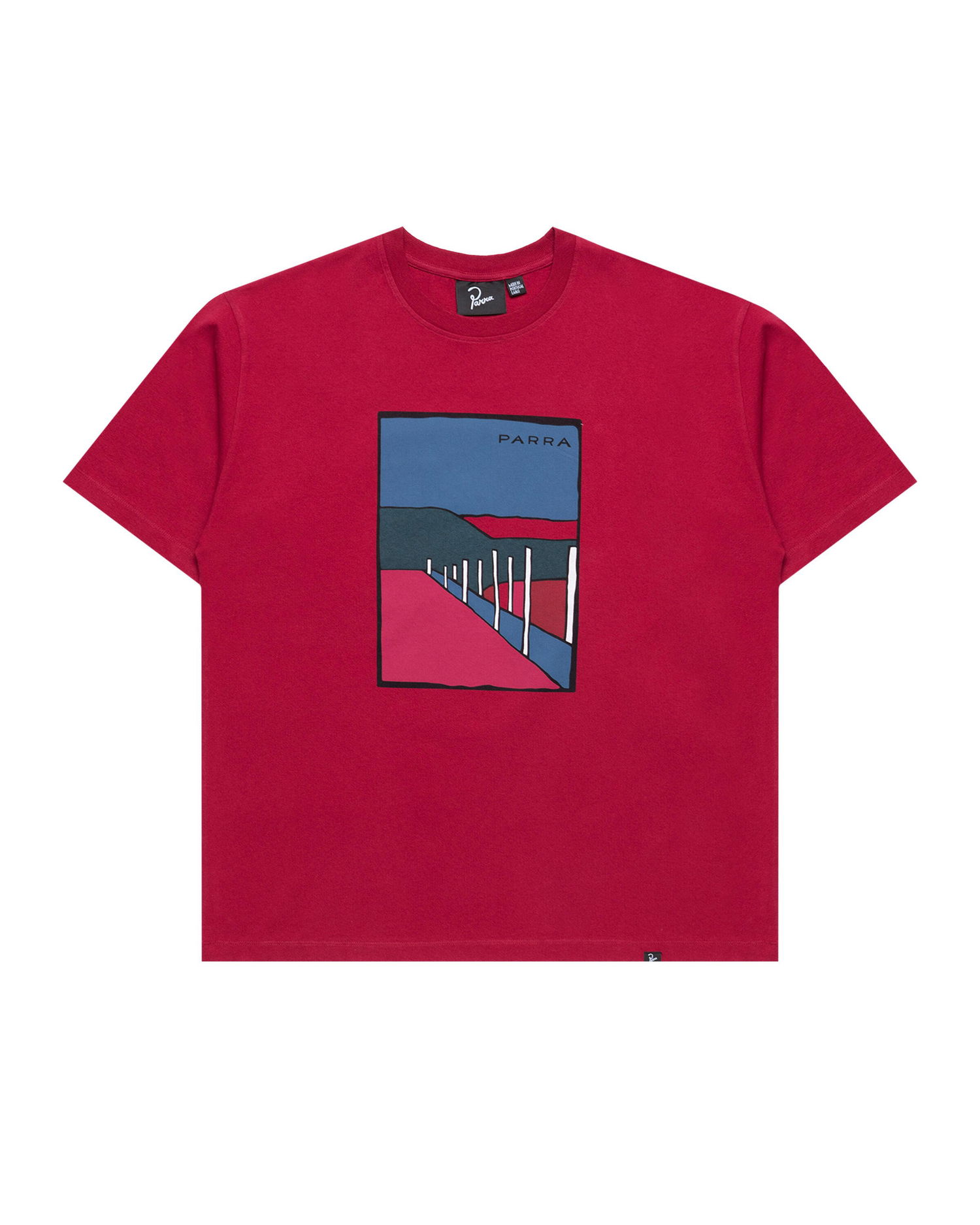 T-shirt By Parra Parra Beach Parking Graphic T-Shirt Rød | 54205, 0