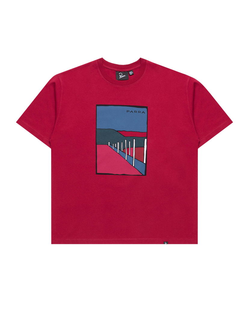 T-shirt By Parra Parra Beach Parking Graphic T-Shirt Rød | 54205