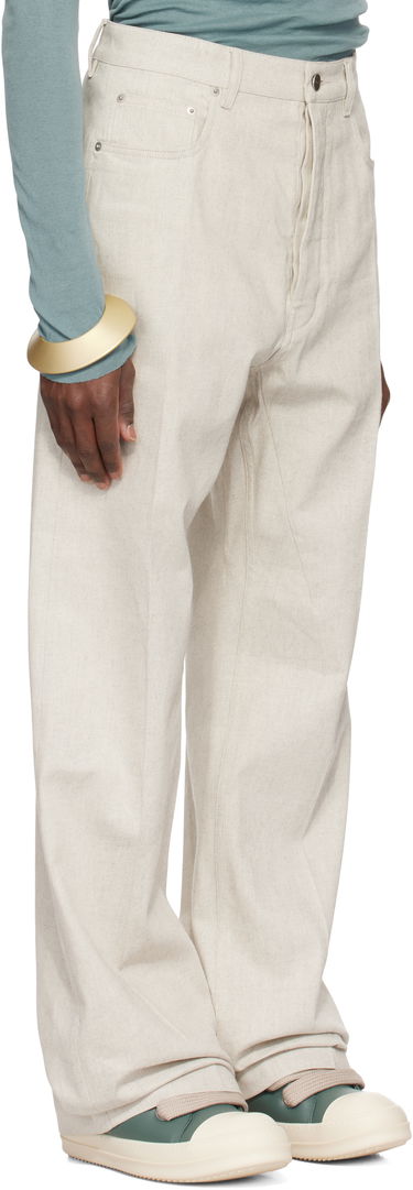 Bukser Rick Owens Rick Owens Hollywood Geth Jeans Beige | RU01E5333 DRD, 1
