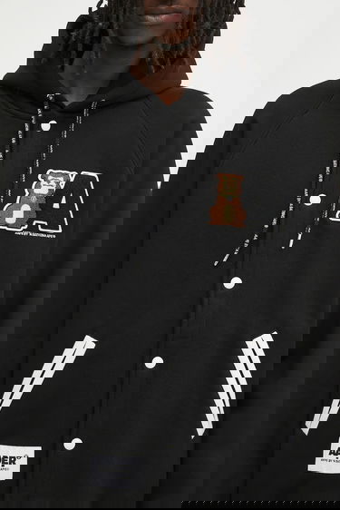 Bomberjakke AAPE by A Bathing Ape AAPE Aaper Hoodie Sort | AAPSWMB382XXN, 3