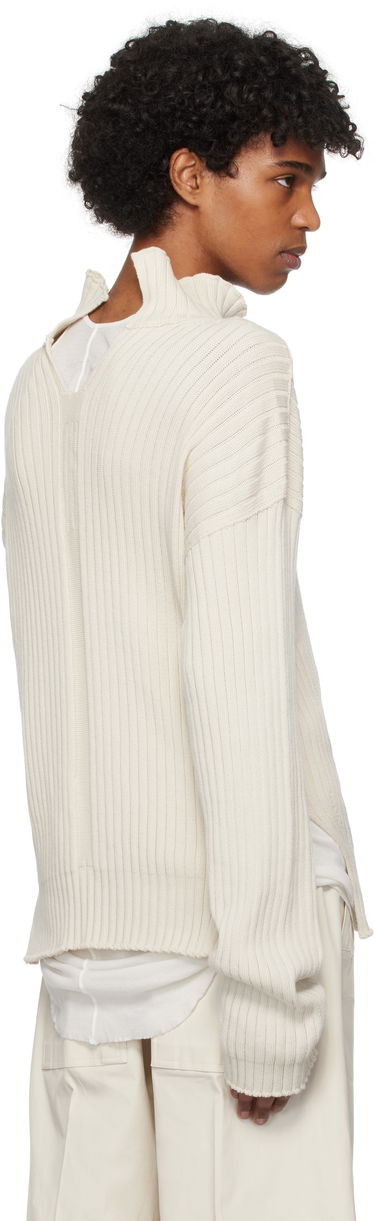 Sweater Rick Owens Rick Owens Hollywood Tabard Sweater Beige | RU01E5663 KEC, 2
