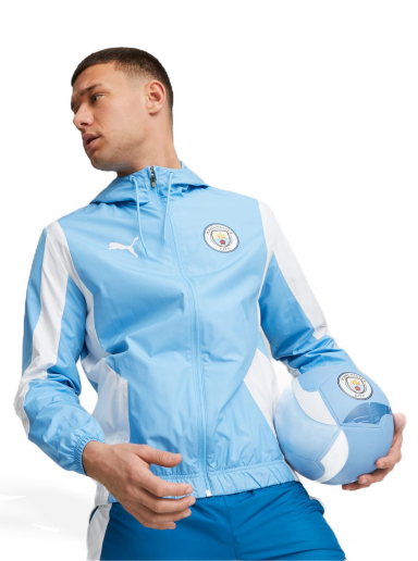 Jakke Puma Manchester City Men's Prematch Anthem Jacket Blå | 772846_01