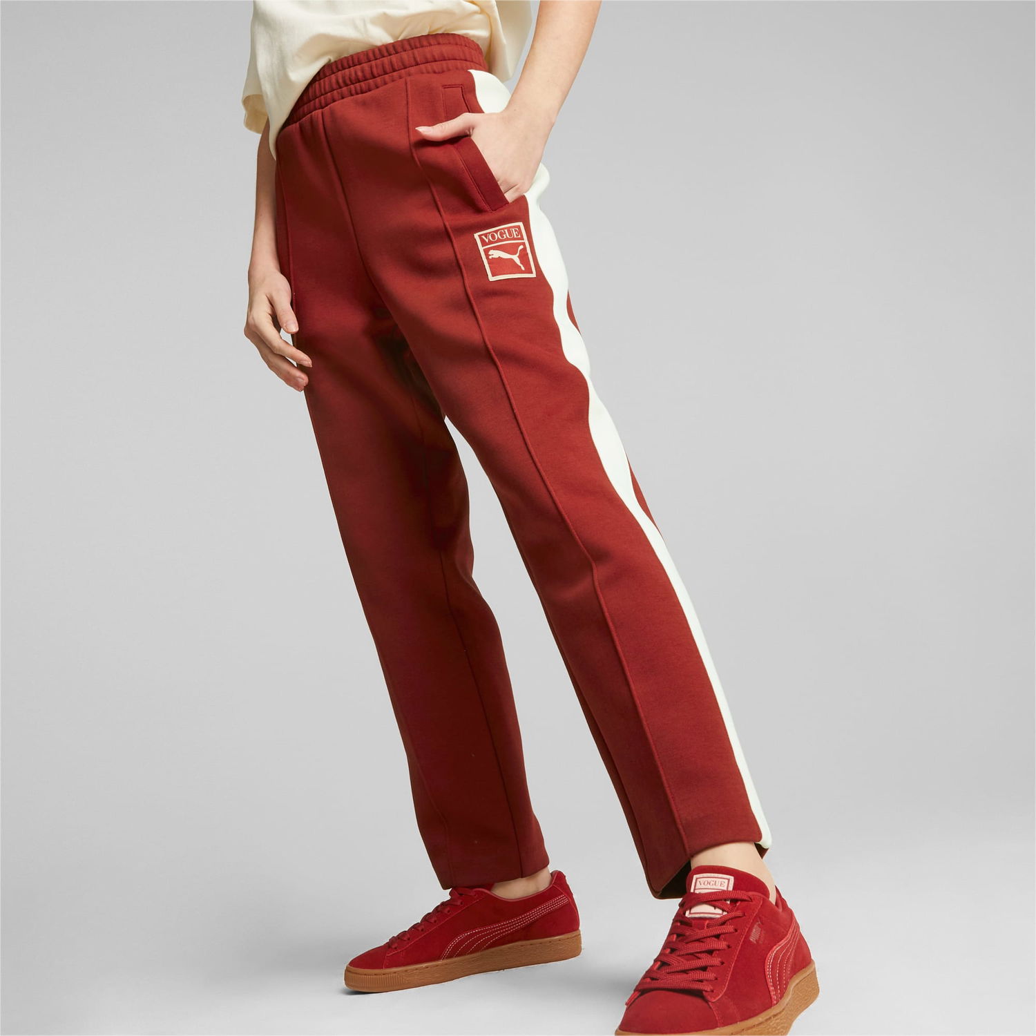 Joggingbukser Puma x VOGUE T7 Sweatpants Bourgogne | 536695_22, 1