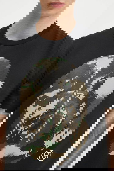 T-shirt BAPE A Bathing Ape Map Camo APE Head Shark T-Shirt Sort | 1L30110023, 3