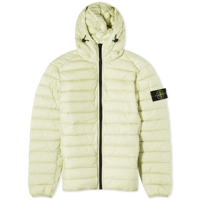 Jakke Stone Island Lightweight Hooded Down Jacket Grøn | 801540124-V0051