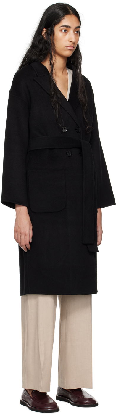 Frakker Anine Bing Dylan Double-Breasted Wool Coat Sort | A-01-4001-000, 1