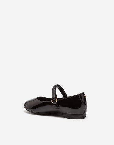 Sneakers og sko Dolce & Gabbana Dolce & Gabbana Leather Ballet Flats Sort | D10699A132880999, 2