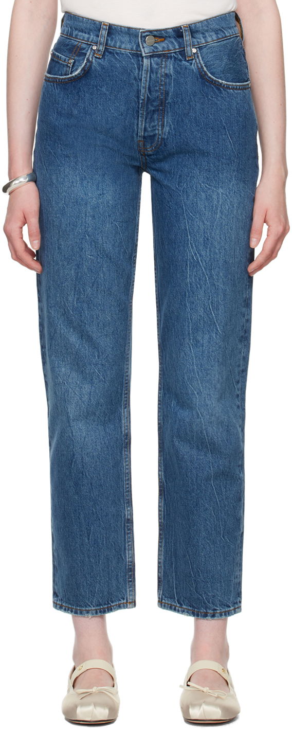 Jeans Anine Bing ANINE BING Benson Straight Jeans Blå | A-06-10010-WHD20