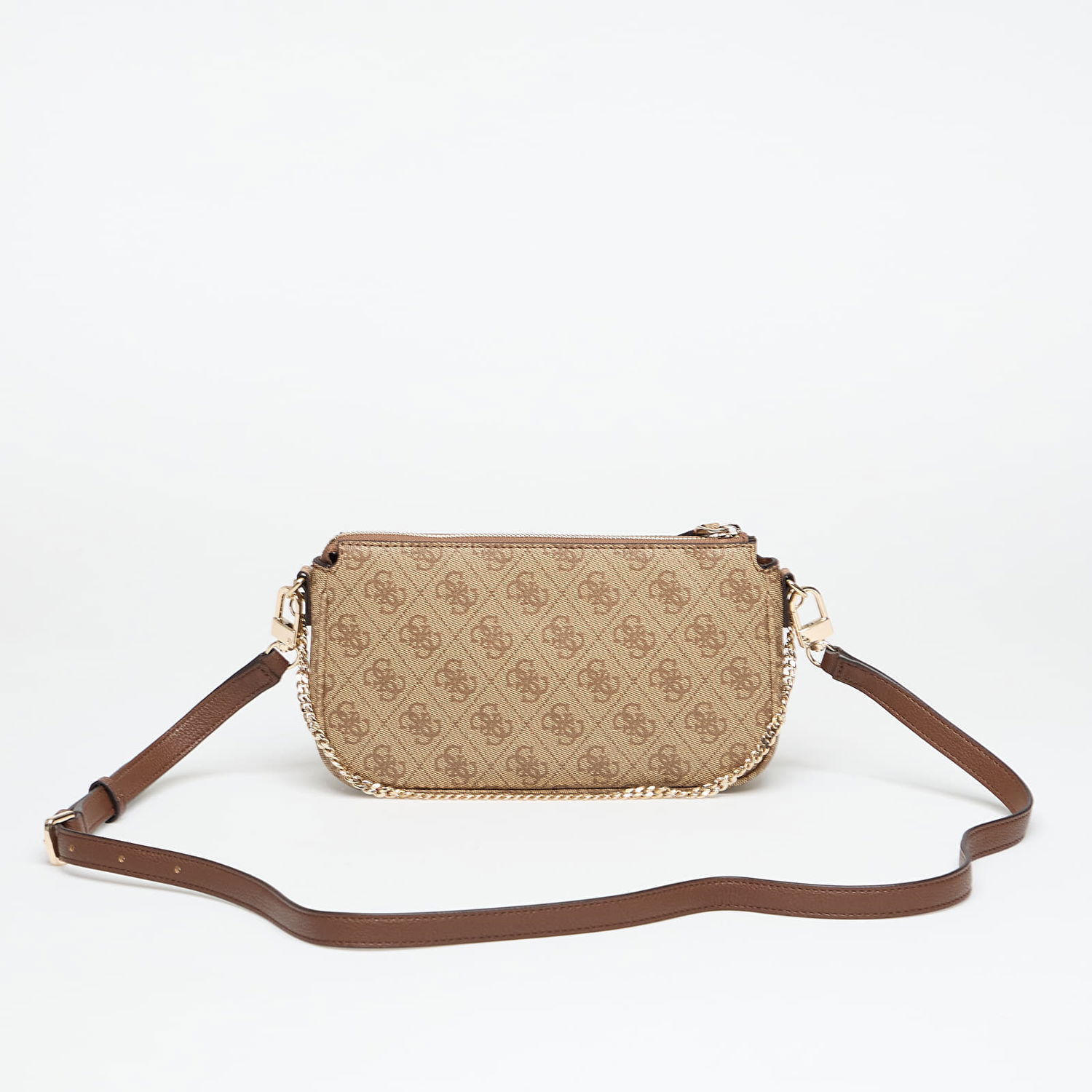 Håndtaske GUESS GUESS Noelle II Double Pouch Crossbody Bag Beige | HWBG9672710-LGW, 1