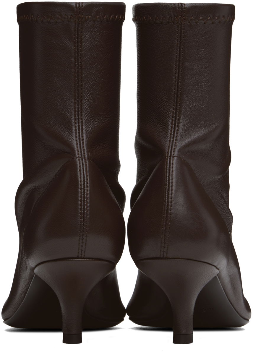 Sneakers og sko TOTEME 'The Heeled Sock' Kitten Heel Boots Brun | 244-WAS0161-LE0089, 1