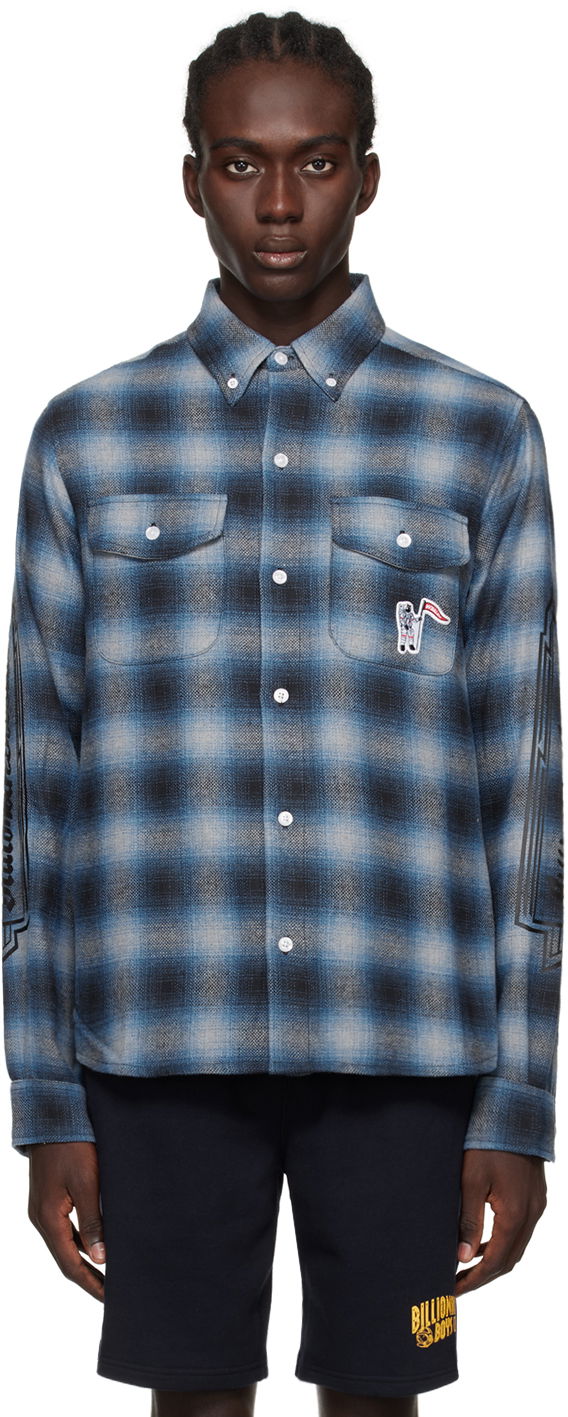 Skjorte BILLIONAIRE BOYS CLUB Check Shirt Blå | B23424, 0