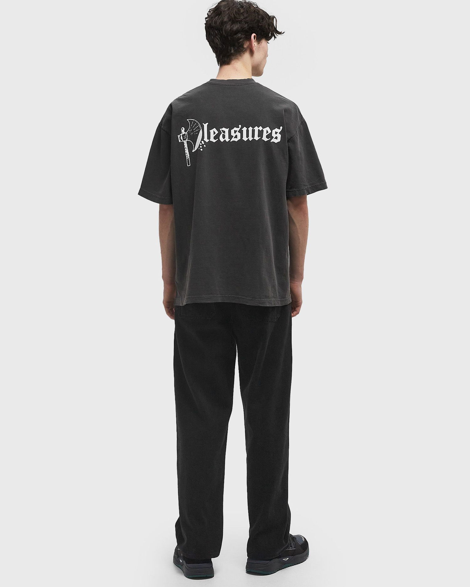T-shirt Pleasures Pleasures Axed Graphic T-Shirt XXL Sort | P24W036-BLACK, 1