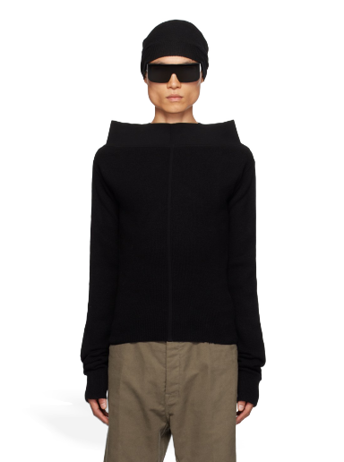 Sweater Rick Owens Rib Turtleneck Sort | RR02C7691 CHWSR