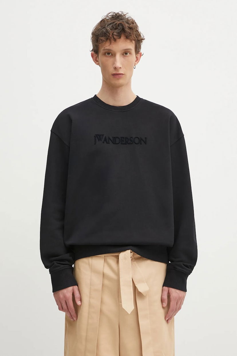 Sweatshirt JW Anderson JW Anderson Logo Embroidery Sweatshirt Sort | JW0215.PG1632.999