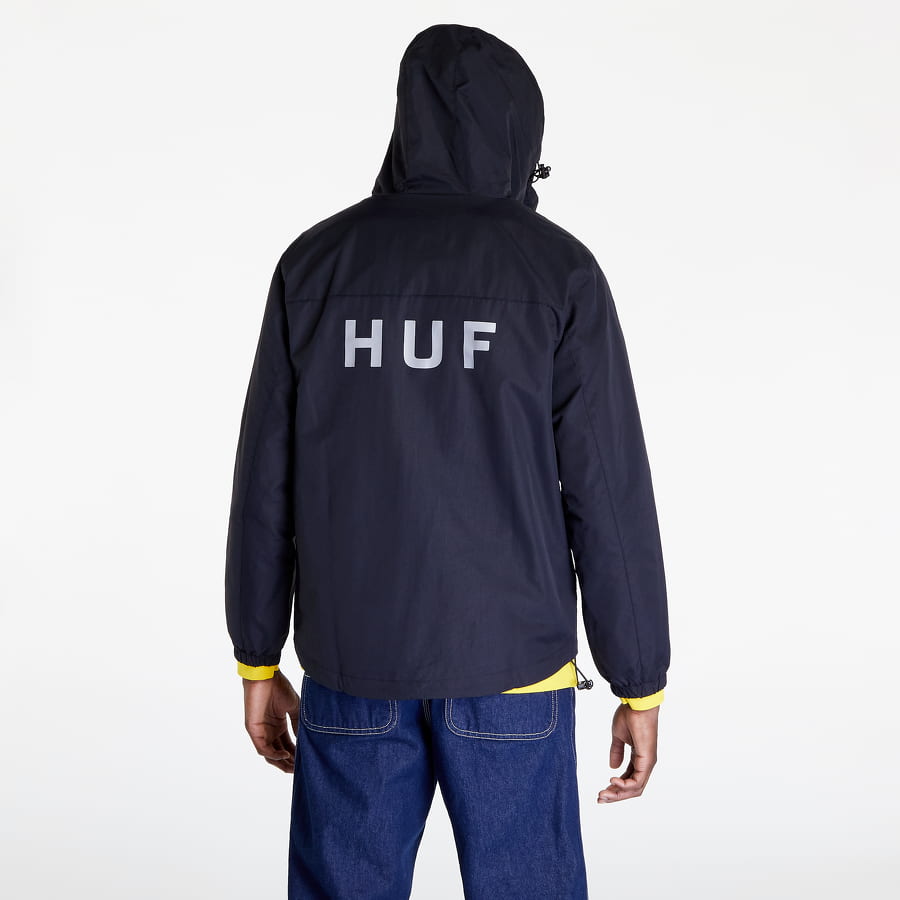 Vindjakke HUF Essentials Zip Standard Shell Sort | JK00350 BLACK, 1