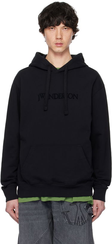 Sweatshirt JW Anderson JW Anderson Logo Embroidery Hoodie Sort | JW0214-PG1632, 0