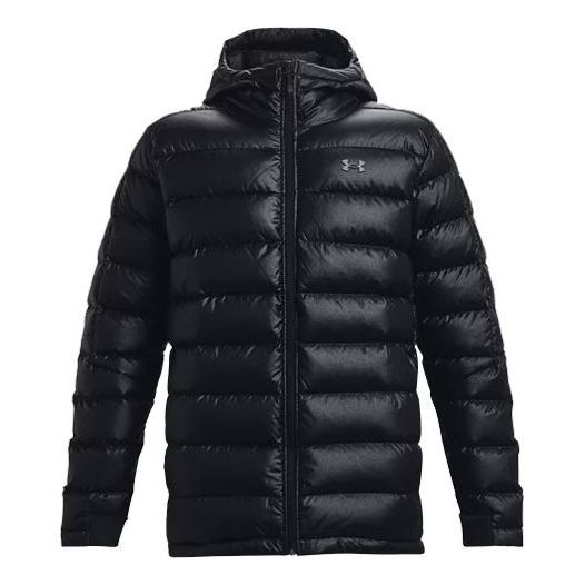 Puffer jakke Under Armour Impasse Ops Men's Hooded Puffer Jacket Sort | 1364889-001, 0