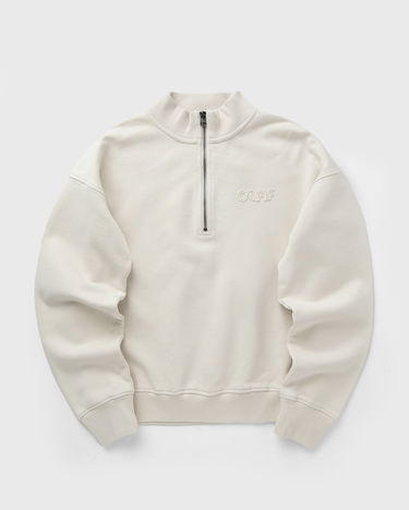Sweatshirt ØLÅF Half Zip Sweatshirt Beige | W210201-OFF-WHITE, 1