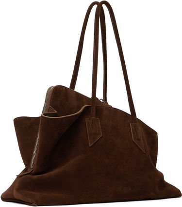 Håndtaske The Attico The Attico 'La Passeggiata' Top Handle Suede Bag Brun | 250WAH00054 LBT007AA, 1