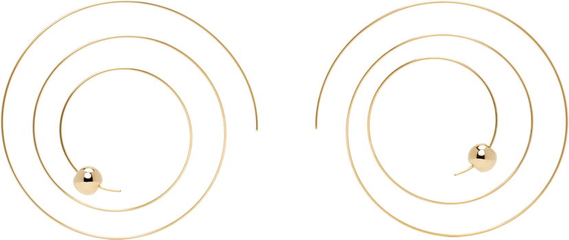 Øreringe Alaïa ALAÏA Thin Spiral Earrings Metalisk | AA2B128LA043