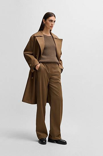 Sweater BOSS BOSS Shoulder Detail Sweater Brun | 50530710, 1
