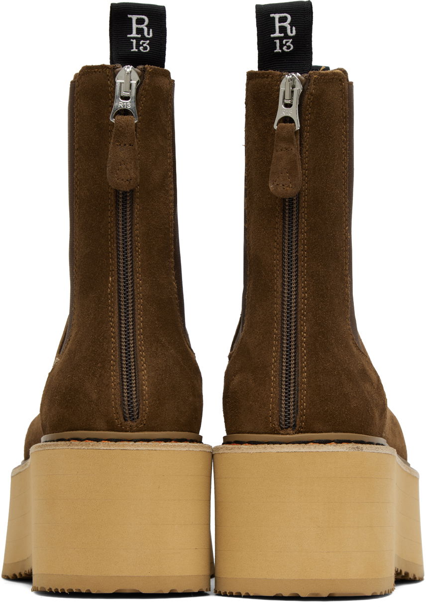 Tøj R13 R13 Double Stack Chelsea Boots Brun | R13S0245-07, 1