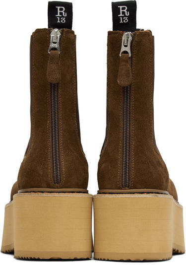Tøj R13 R13 Double Stack Chelsea Boots Brun | R13S0245-07, 1