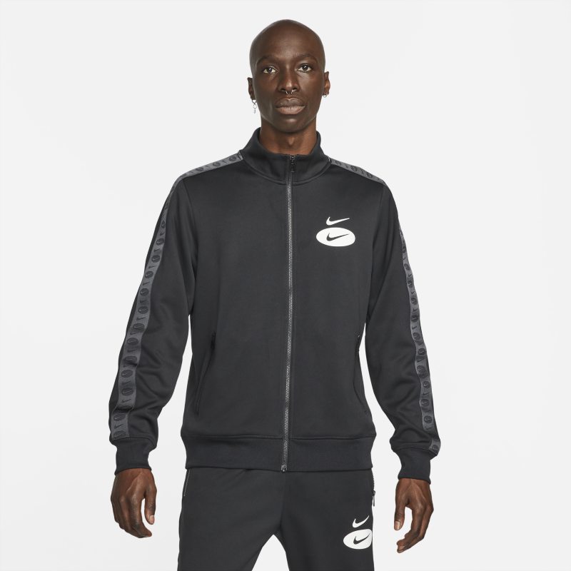 Vindjakke Nike Sportswear Swoosh League Poly-Knit Jacket Sort | DM5473-010, 0