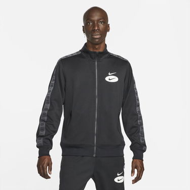 Vindjakke Nike Sportswear Swoosh League Poly-Knit Jacket Sort | DM5473-010, 0
