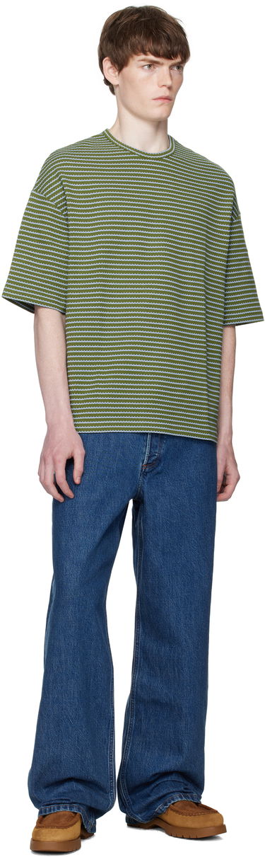 T-shirt A.P.C. A.P.C. Bahia Striped T-Shirt Grøn | COHJD-H26231, 3
