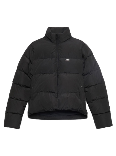 Puffer jakke Balenciaga C-Shape Puffer Jacket Sort | 601763TYD361000
