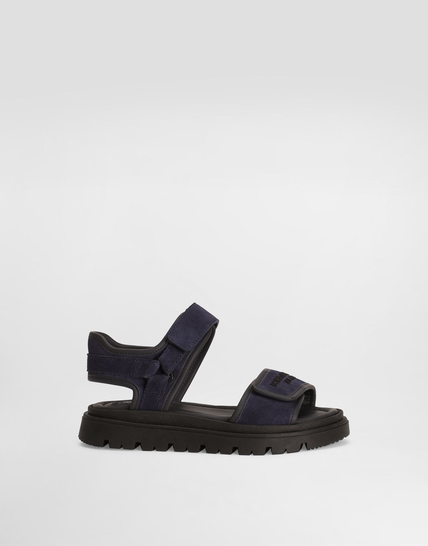 Tilbehør Dolce & Gabbana Dolce & Gabbana Split Leather Logo Print Sandals Mørkeblå | DA5284A443489853, 0