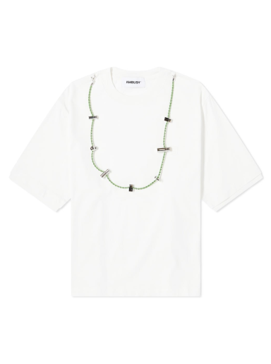T-shirt Ambush Cord Collar Tee Hvid | BWAA031F22JER0010202