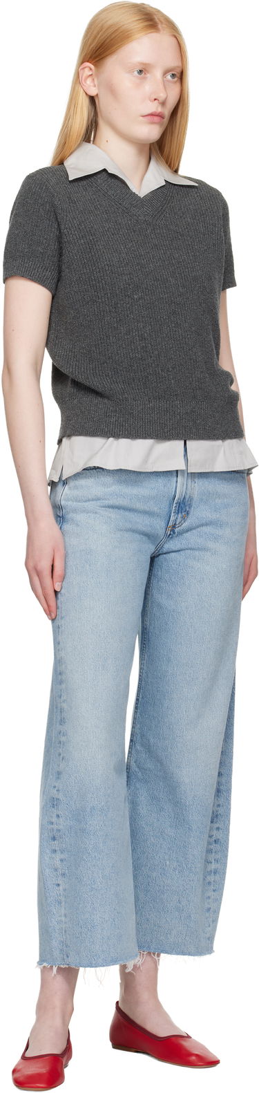 Jeans AGOLDE AGOLDE Low Curve Fray Jeans Blå | A238-1206, 3