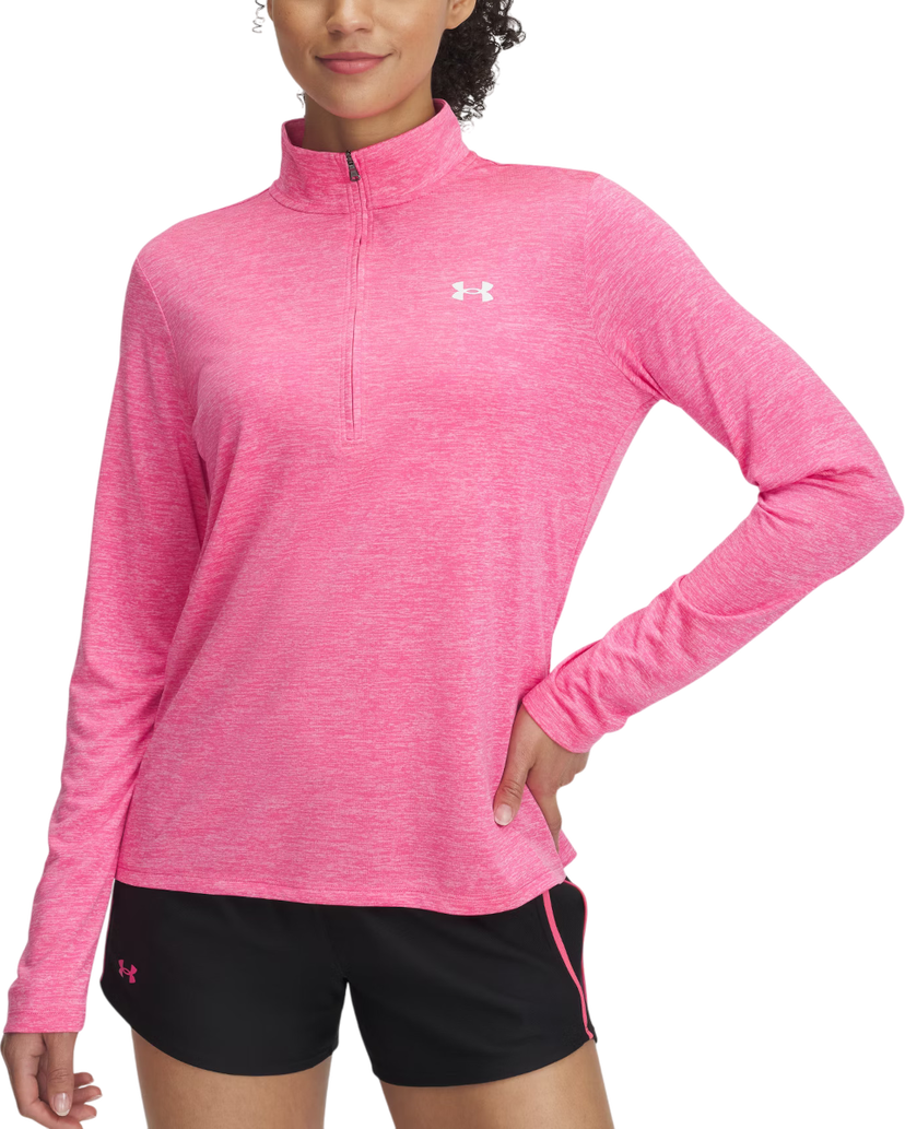 Sweatshirt Under Armour Tech 1/2 Zip Twist Top Lyserød | 1384225-672