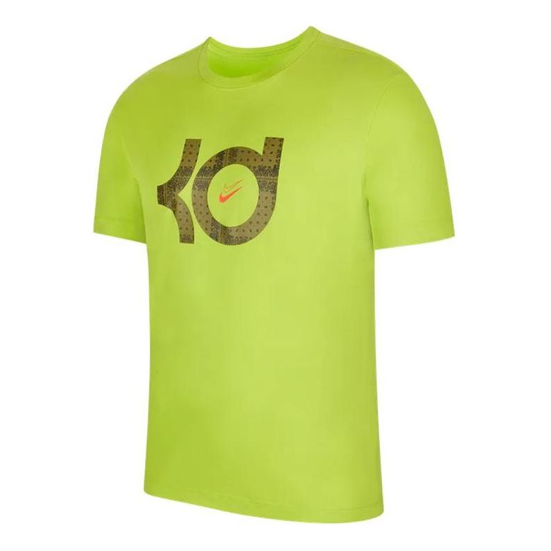T-shirt Nike KD Front Logo Short Sleeves T-Shirt Grøn | DQ1876-321, 0
