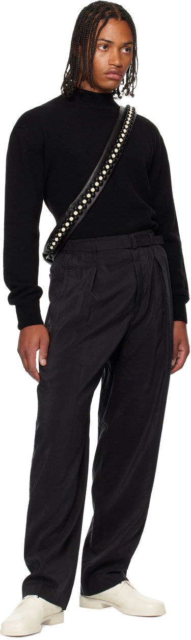 Sweater LEMAIRE Lemaire Mock Neck Sweater Sort | TO1426 LK1029, 4