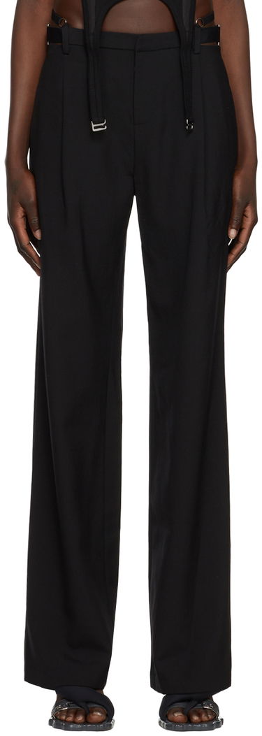Bukser Dion Lee Dion Lee Lingerie Wool Trousers Sort | C2279P22, 0