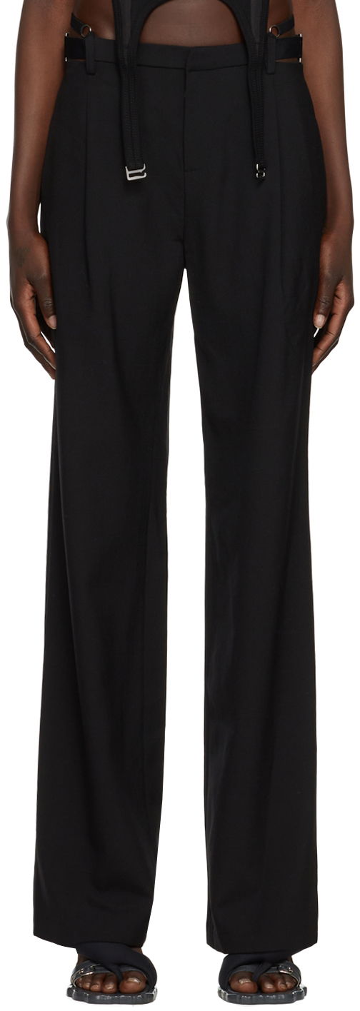 Bukser Dion Lee Dion Lee Lingerie Wool Trousers Sort | C2279P22